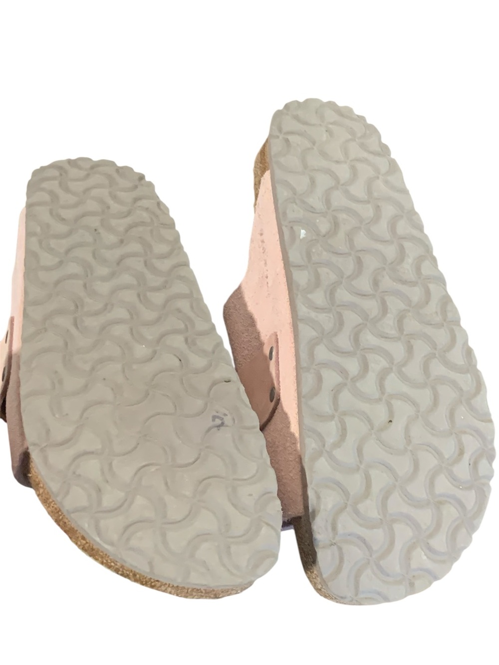 Birkenstock Kyoto Pink Blush Suede Leather Hook & Loop Adjustable Closure 10 - Picture 7 of 9